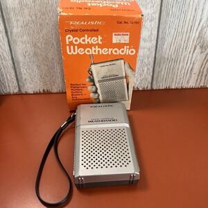 Vintage Realistic Pocket Weather Radio Shack Crystal Controlled  Tested Working